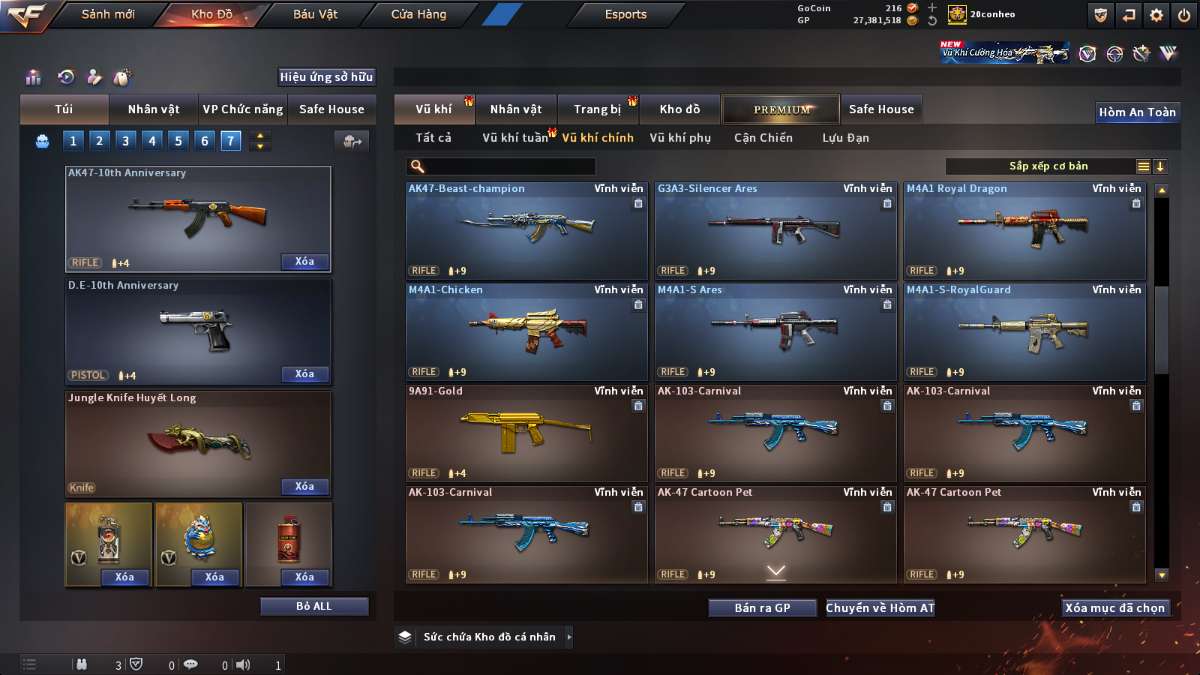 shop acc cf uy tin gia re